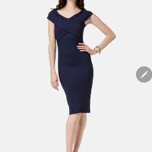 Michael Kors Navy Midi Dress